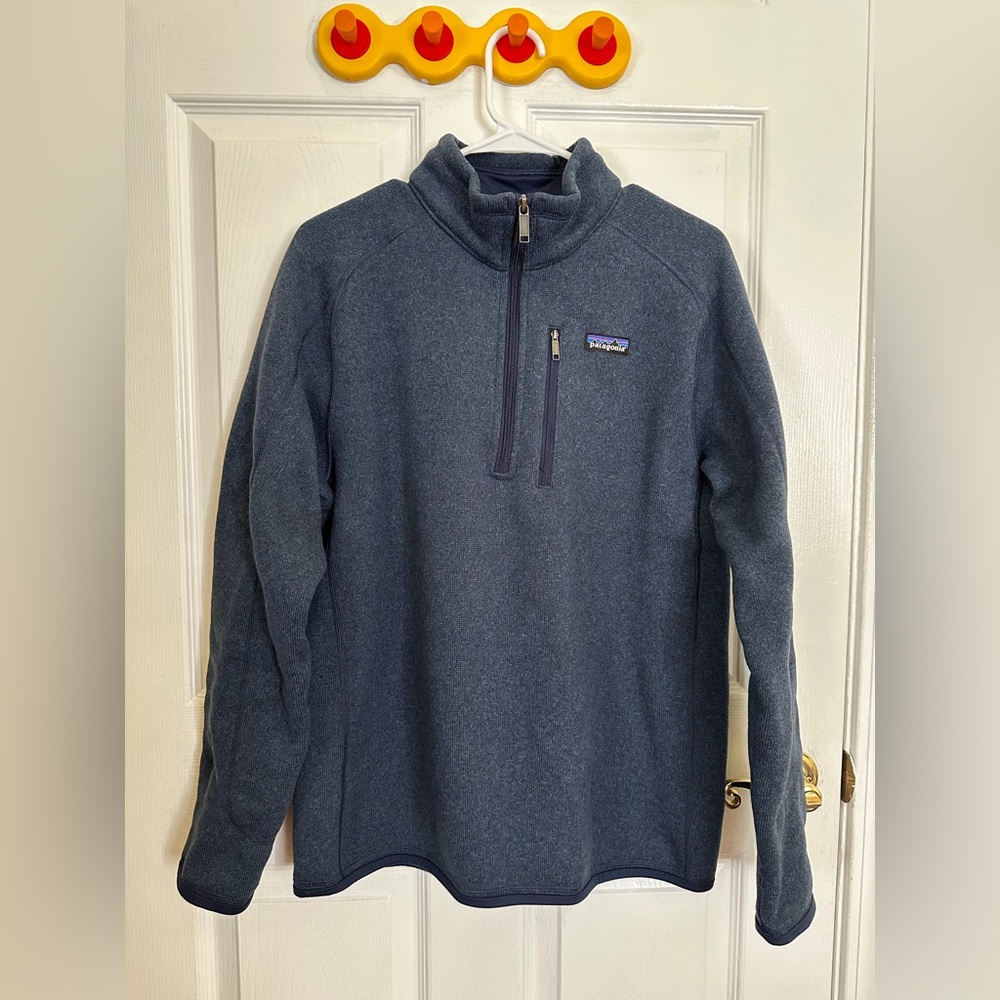 Patagonia Men's Better Sweater 1/4-Zip Classic Navy Size Medium